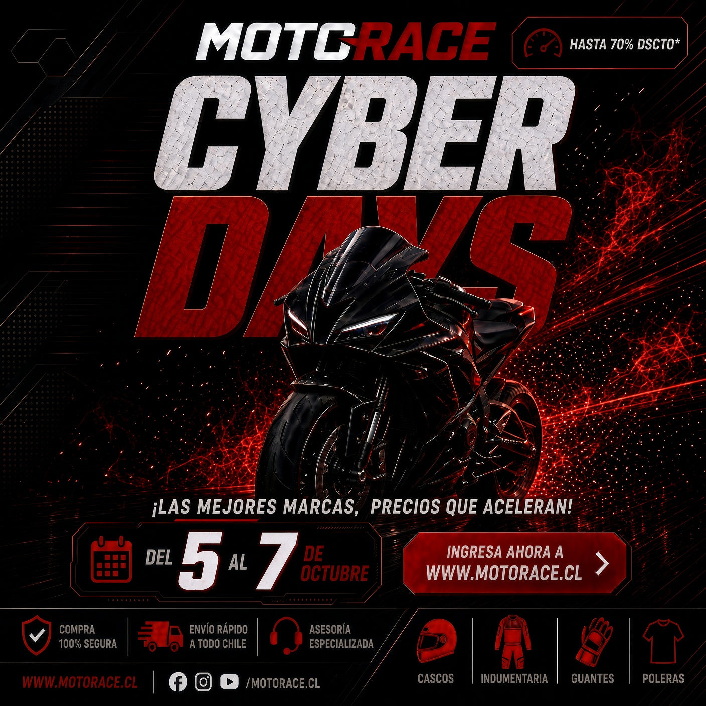 CYBER DAYS! LOCURA DE DESCUENTOS 5-7 OCTUBRE 2026