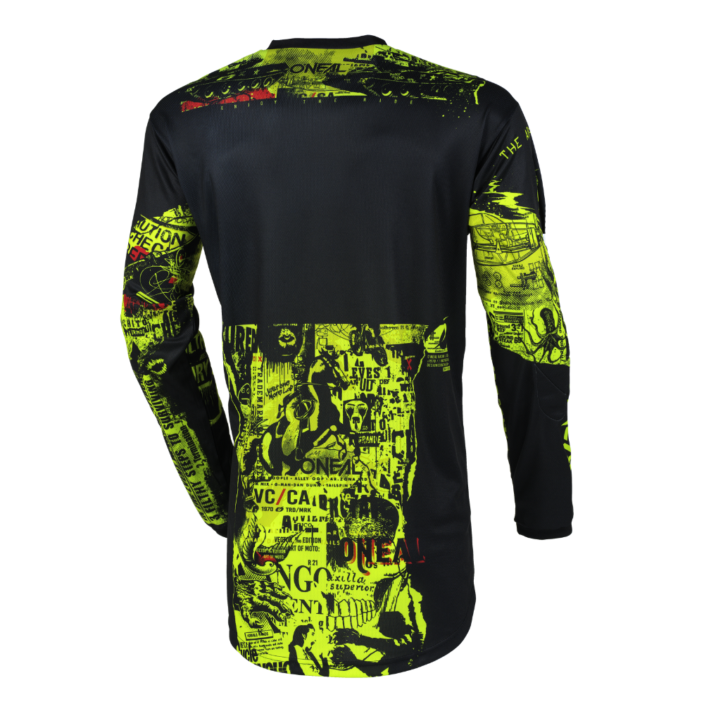 Polera Jersey O&#39;NEAL Element Attack Negro/Amarillo