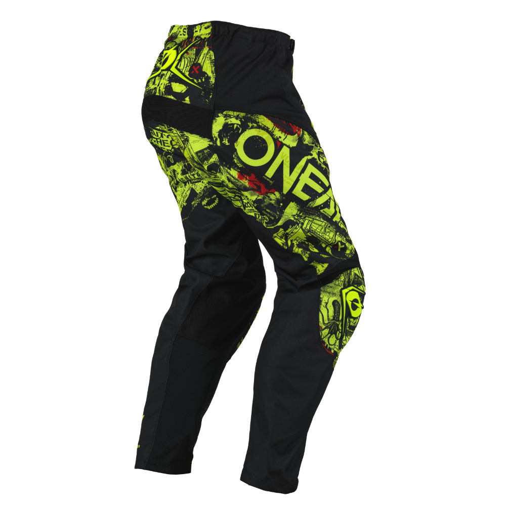 Pantalon O&#39;NEAL Element Attack Moto Bicicleta Negro/Amarillo