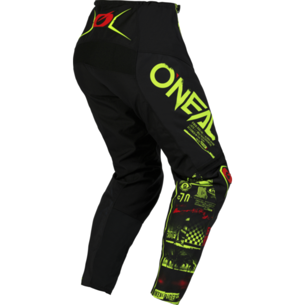 Pantalon Moto O'NEAL Attack Negro/Amarillo
