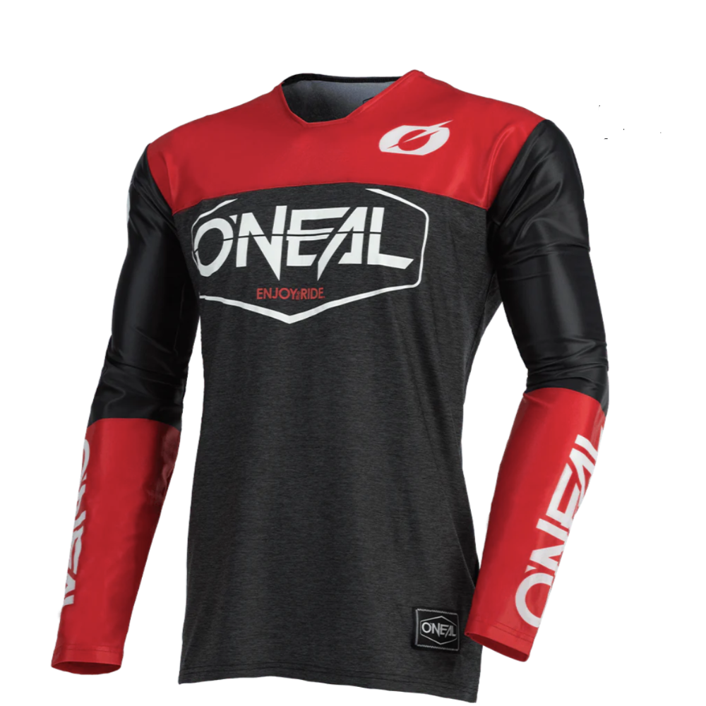 Polera Jersey O'NEAL Mayhem Hexx Negro/Rojo