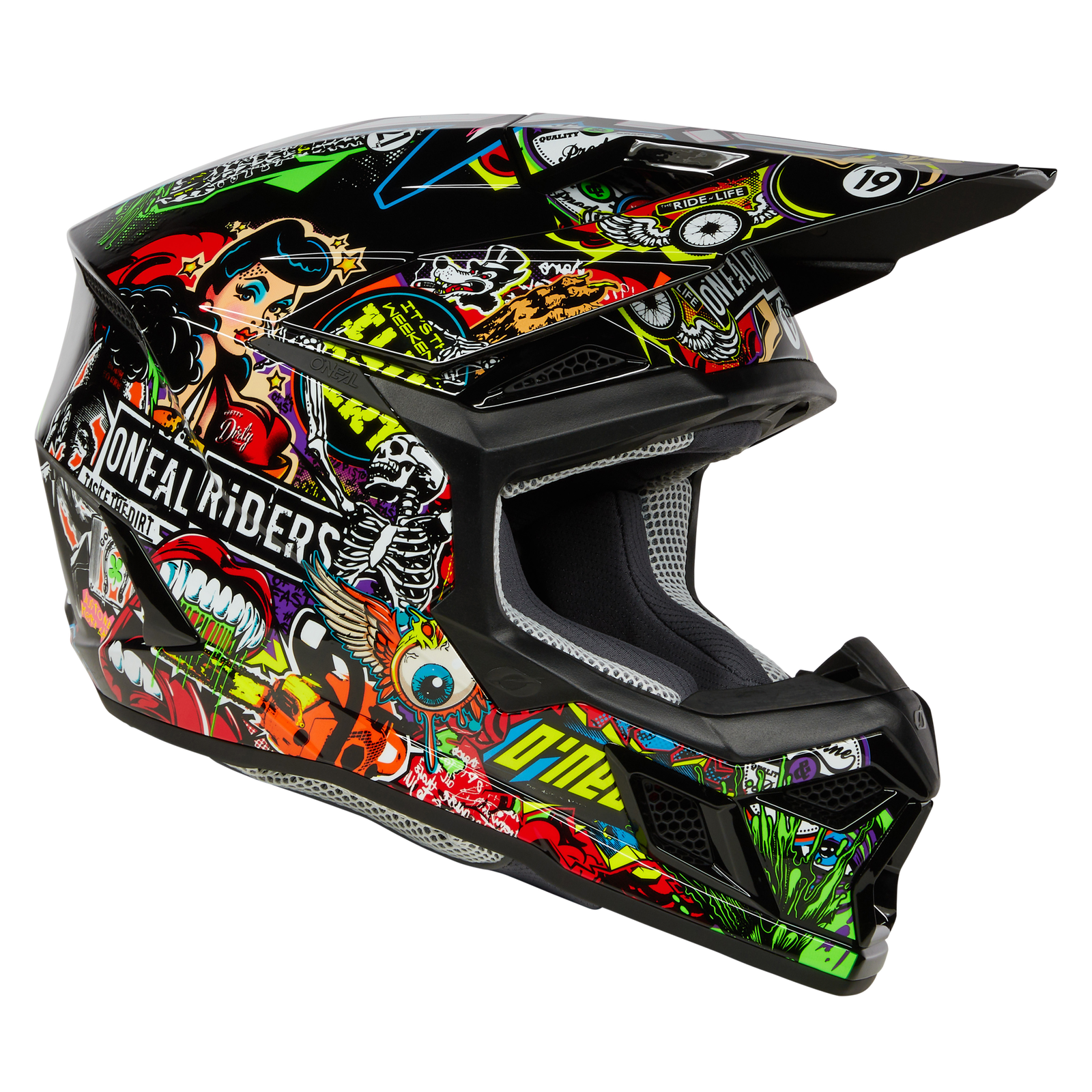 Casco Moto O'neal 3srs Crank Motocross Enduro