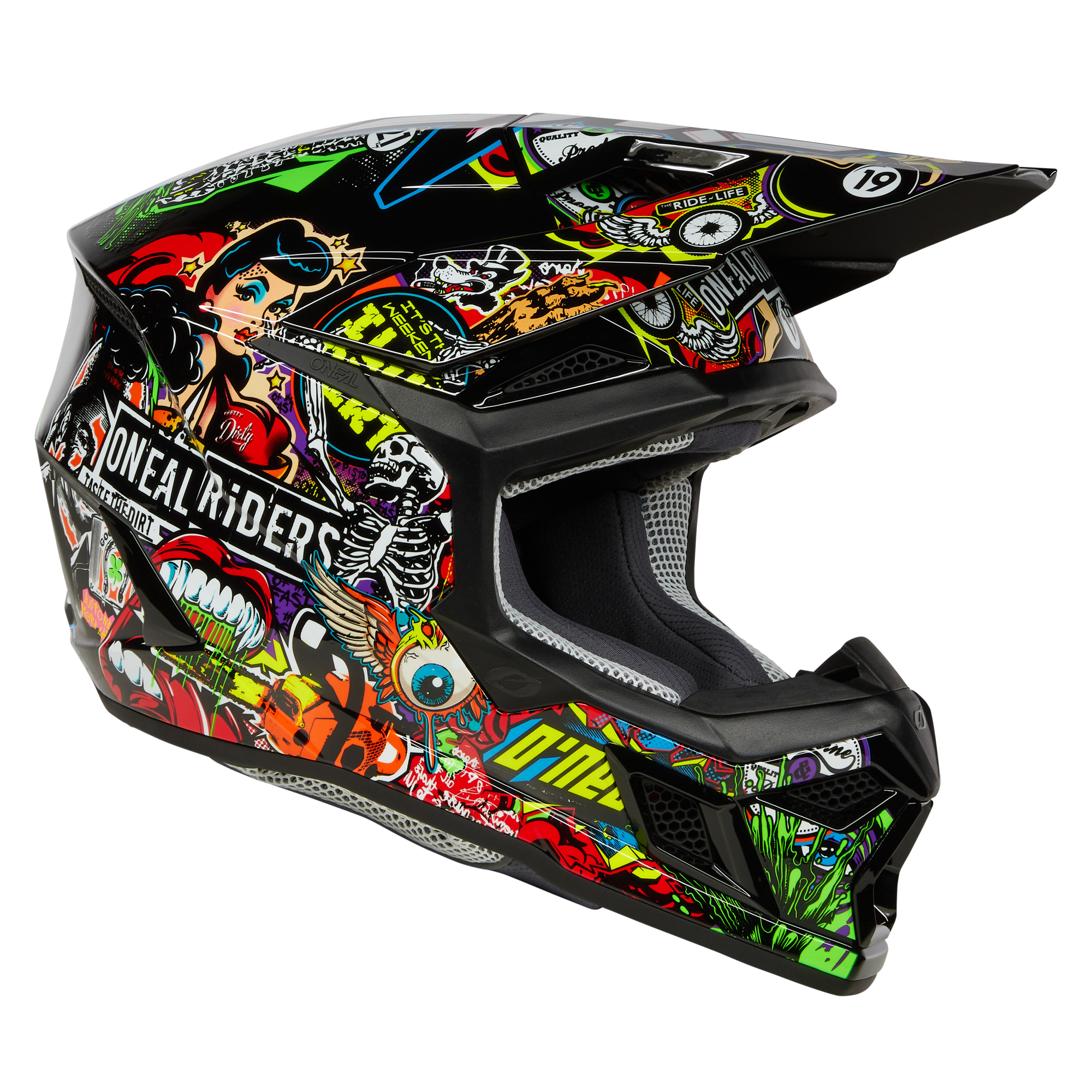 Casco Moto O'neal 3srs Crank Motocross Enduro