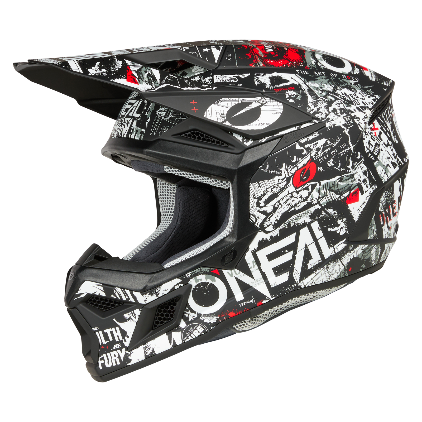 Casco Moto O'neal 3srs Attack Motocross Enduro