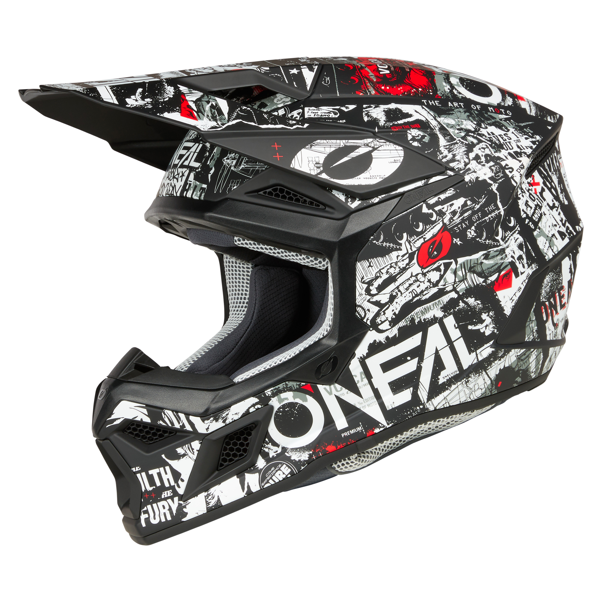 Casco Moto O'neal 3srs Attack Motocross Enduro