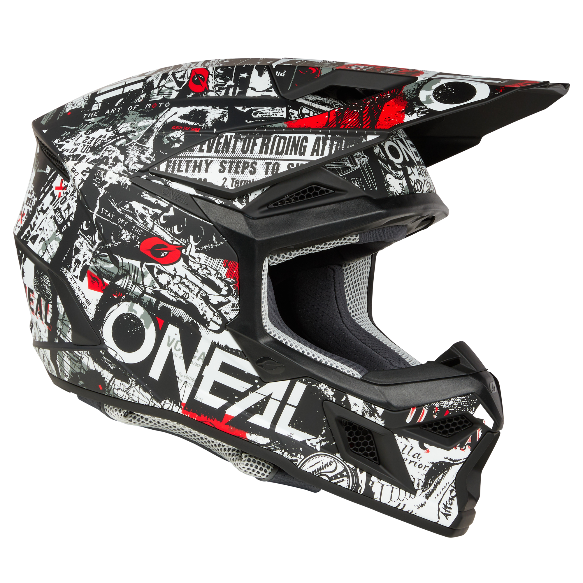 Casco Moto O'neal 3srs Attack Motocross Enduro