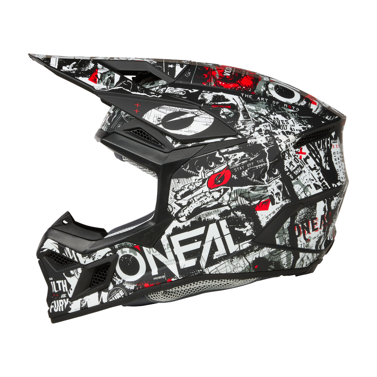 Casco Moto O&#39;neal 3srs Attack Motocross Enduro