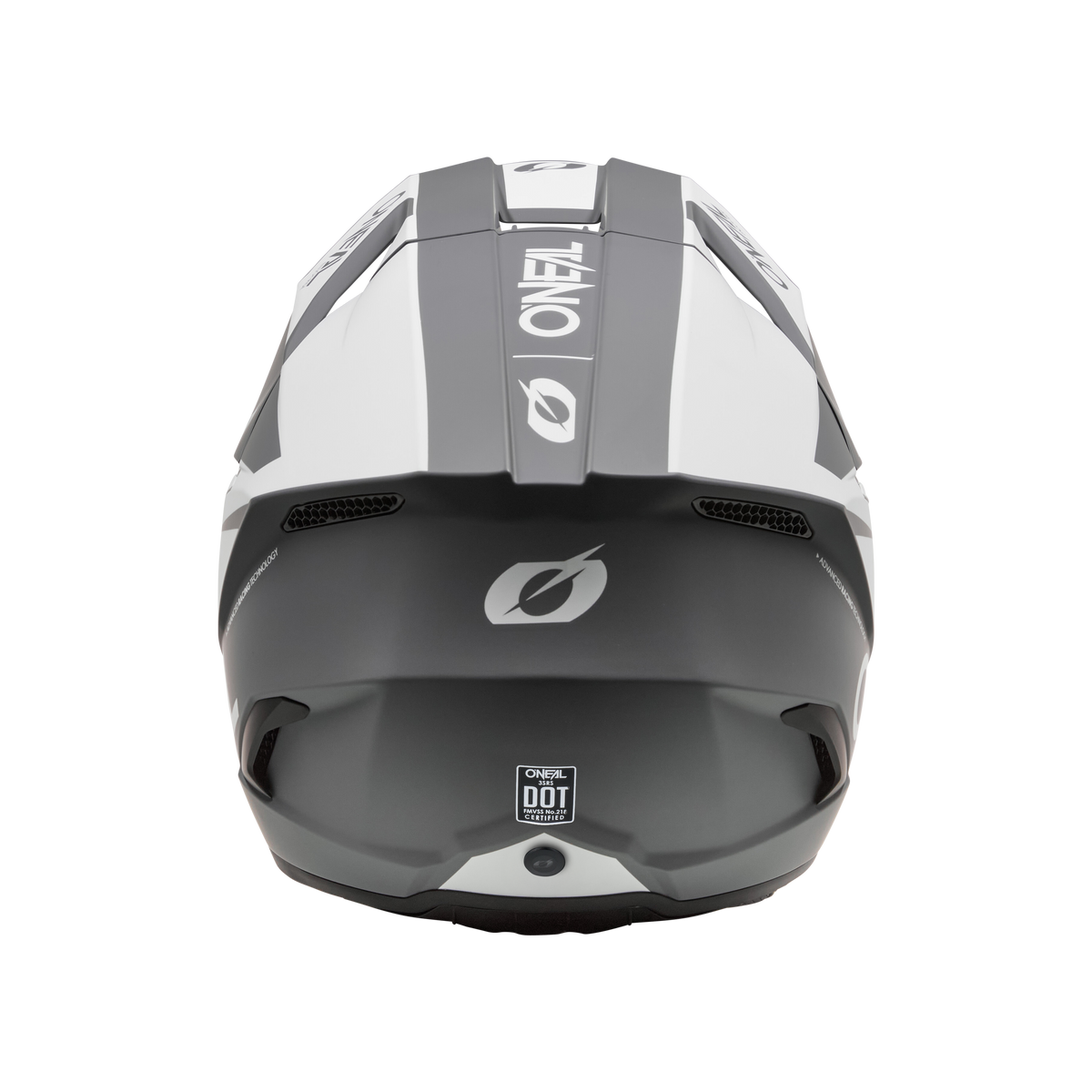 Casco Moto O&#39;neal 3srs Solid Motocross Enduro Blanco/gris