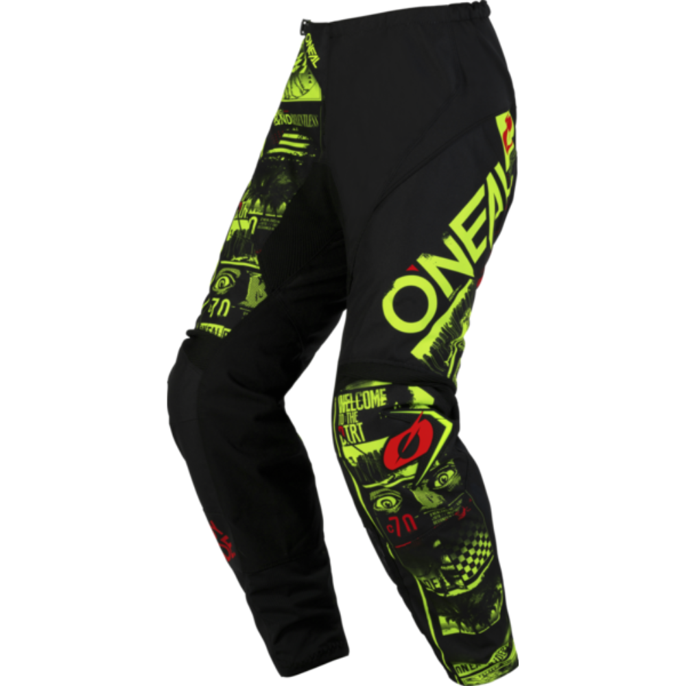 Pantalon Moto O'NEAL Attack Negro/Amarillo