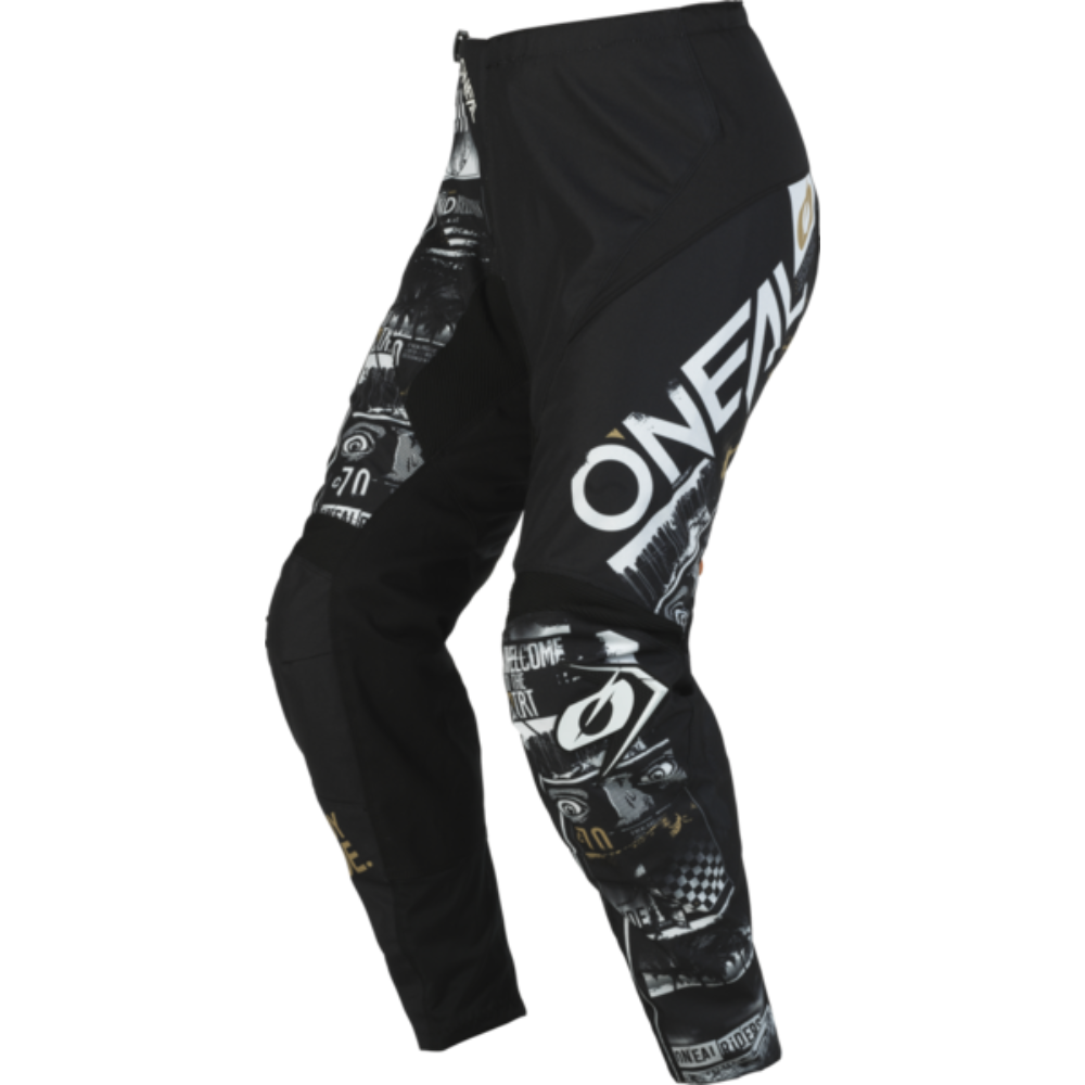 Pantalon Moto O'NEAL Attack Negro/Blanco