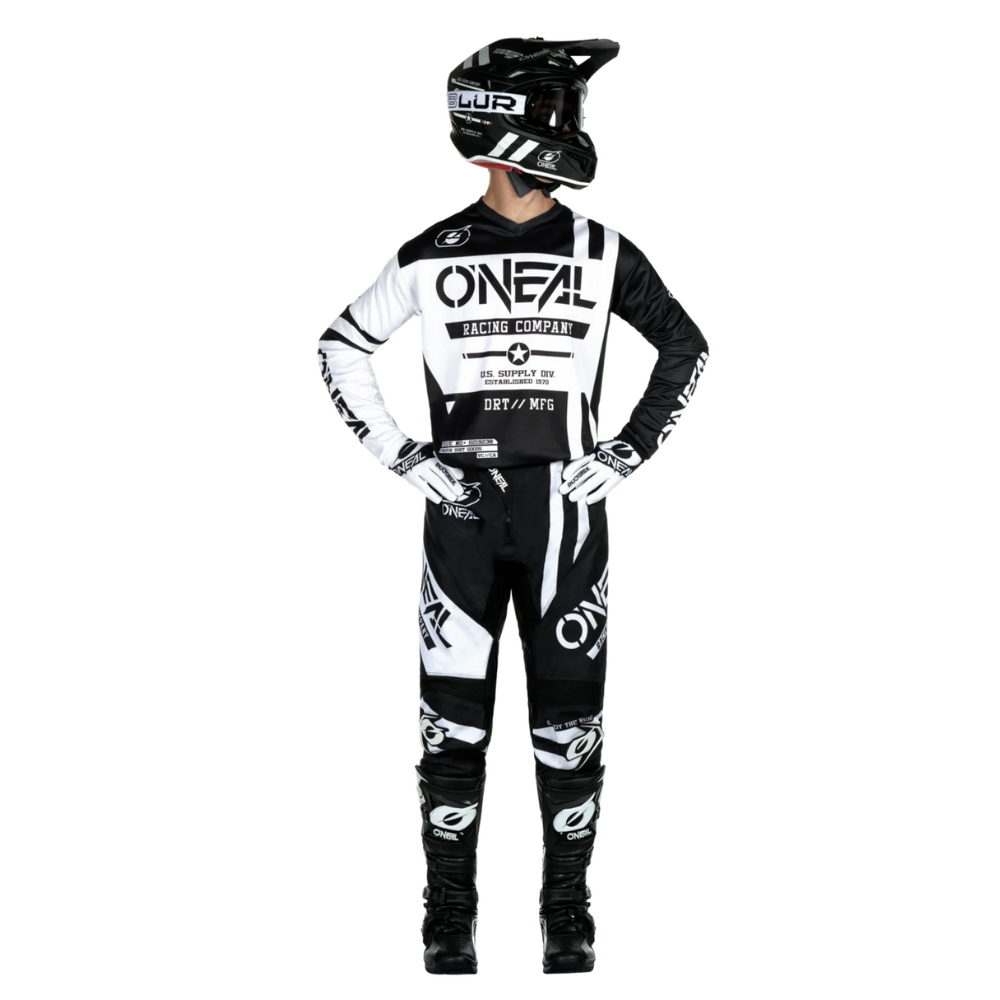 Pantalon Moto O&#39;NEAL Element Warhawk Negro/Blanco