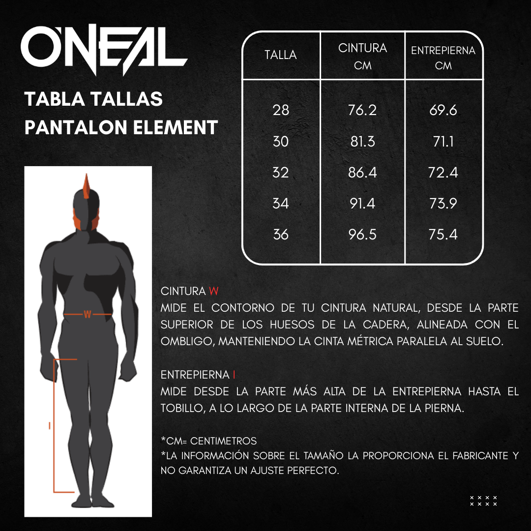 Traje Polera Pantalon O'neal Element Rw Moto Motocross Rojo