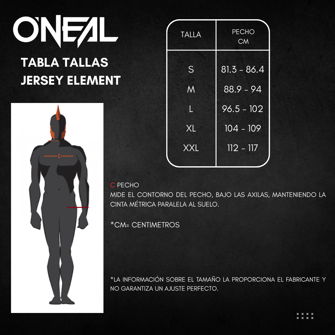 Traje Polera Pantalon O'neal Element Rw Moto Motocross Rojo