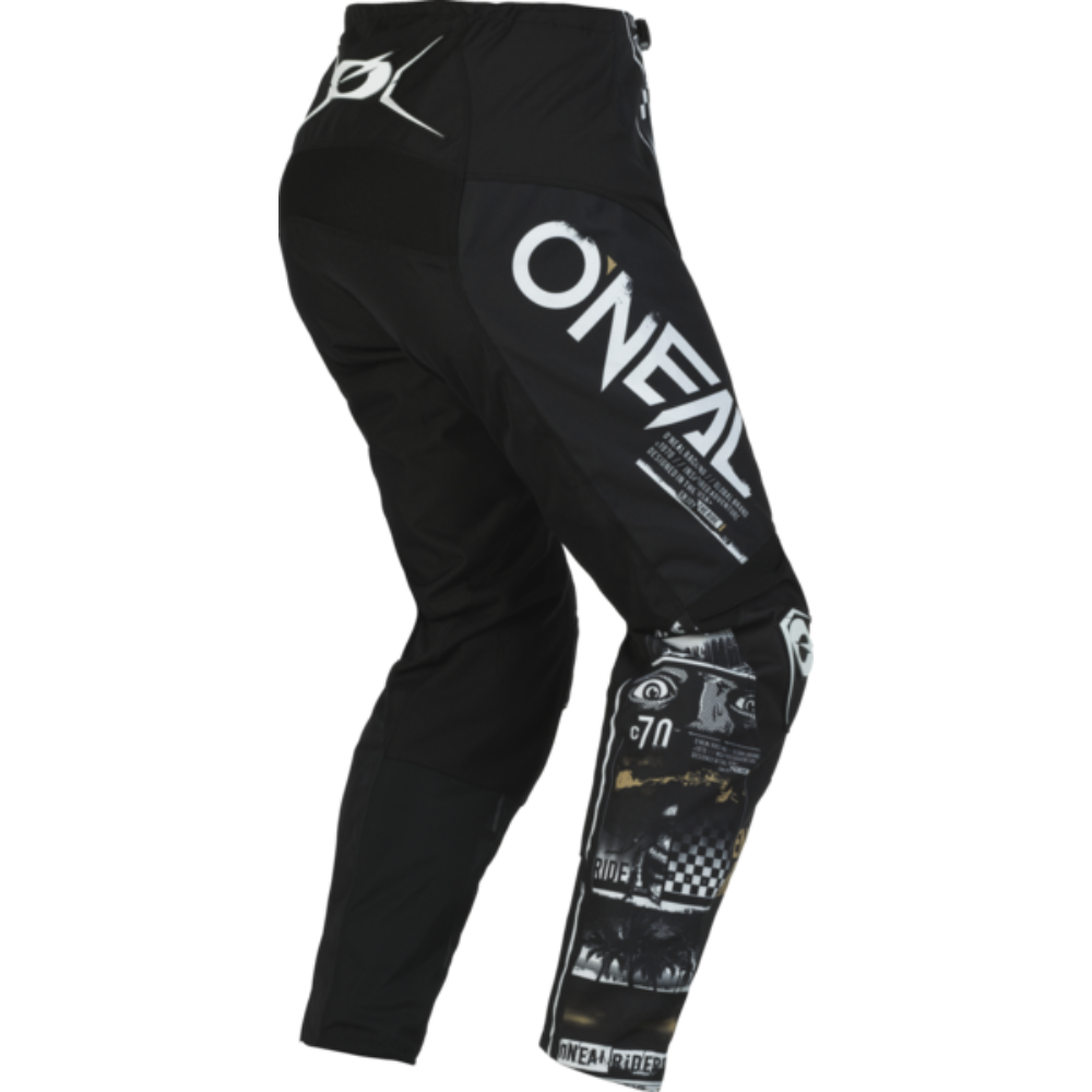 Pantalon Moto O'NEAL Attack Negro/Blanco