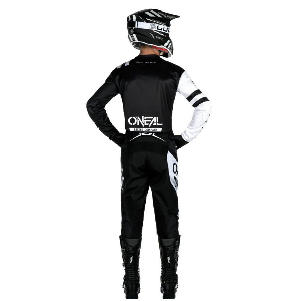 Polera Jersey O&#39;NEAL Element Warhawk Negro/Blanco