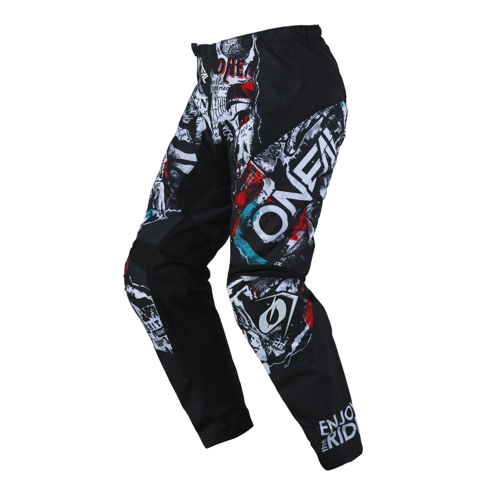 Pantalon O&#39;NEAL Element Attack Moto Bicicleta Negro/Blanco