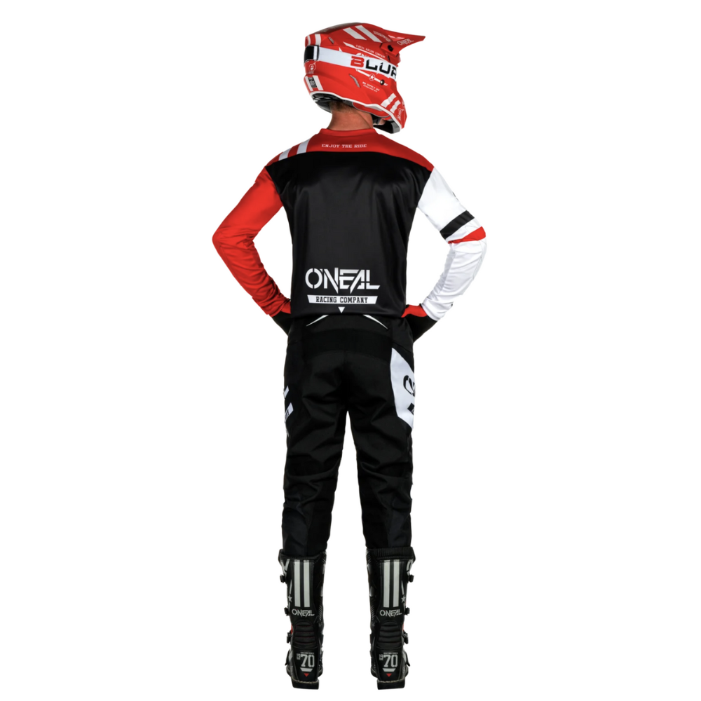 Polera Jersey O&#39;NEAL Element Warhawk Negro/Rojo