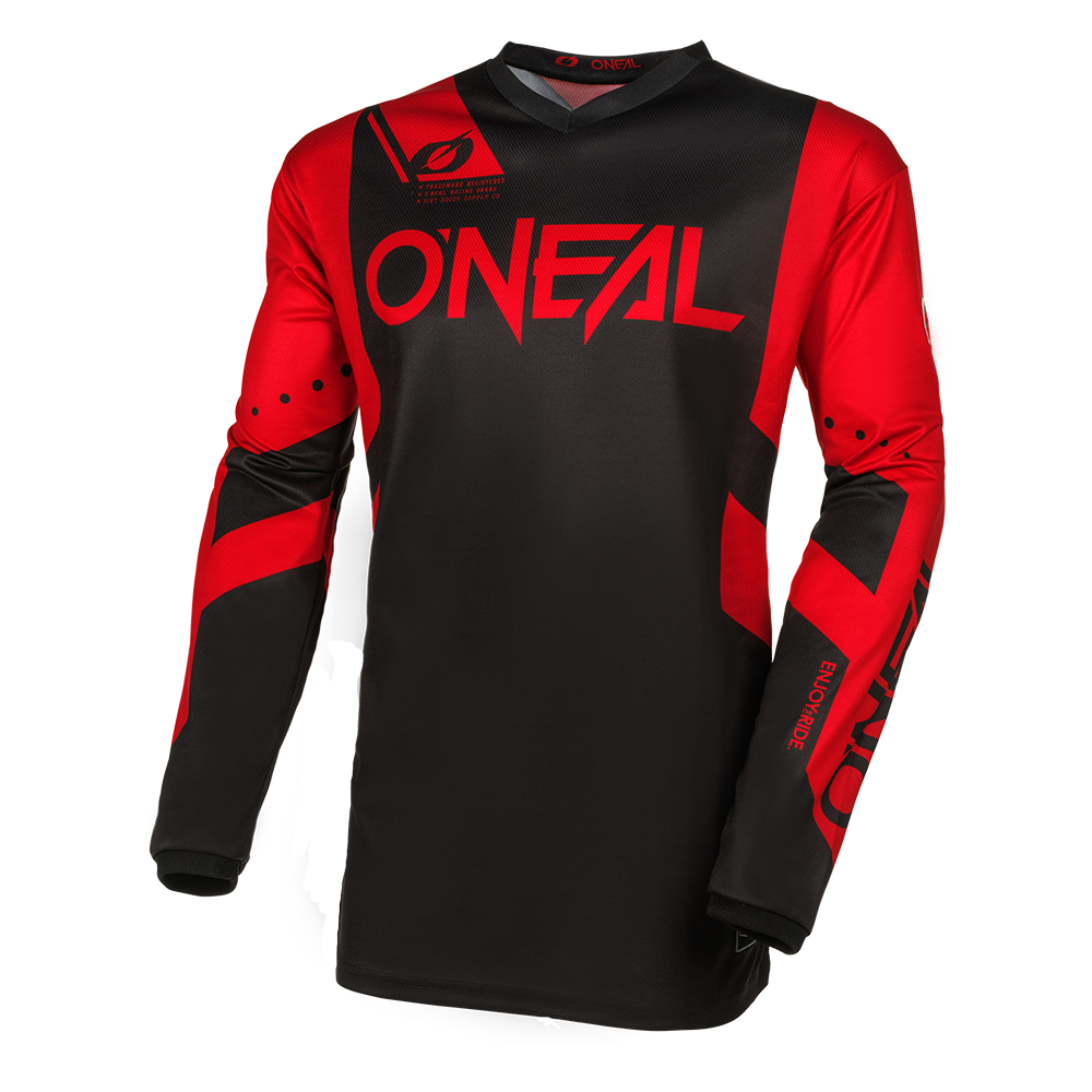 Polera Jersey O'NEAL Element Racewear Negro/rojo