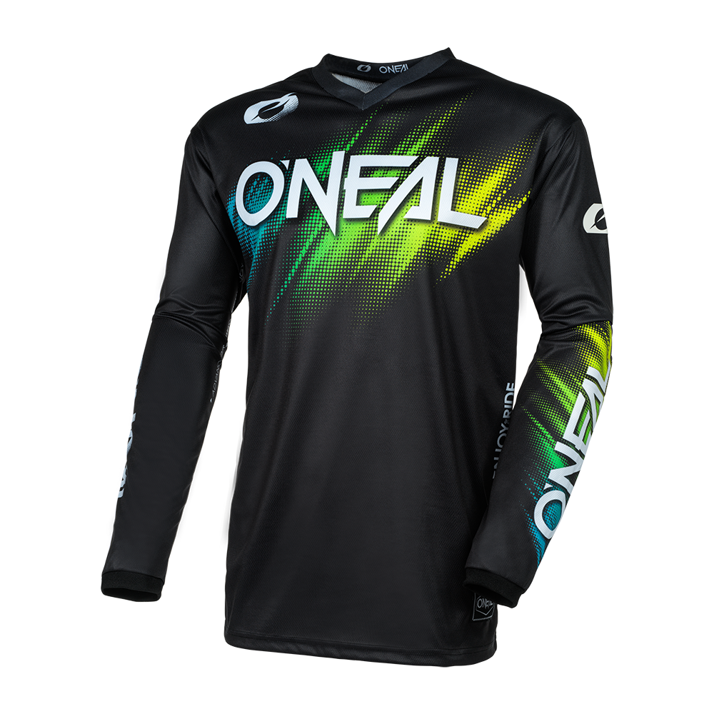 Polera Jersey O'NEAL Element Voltage Negro/Verde