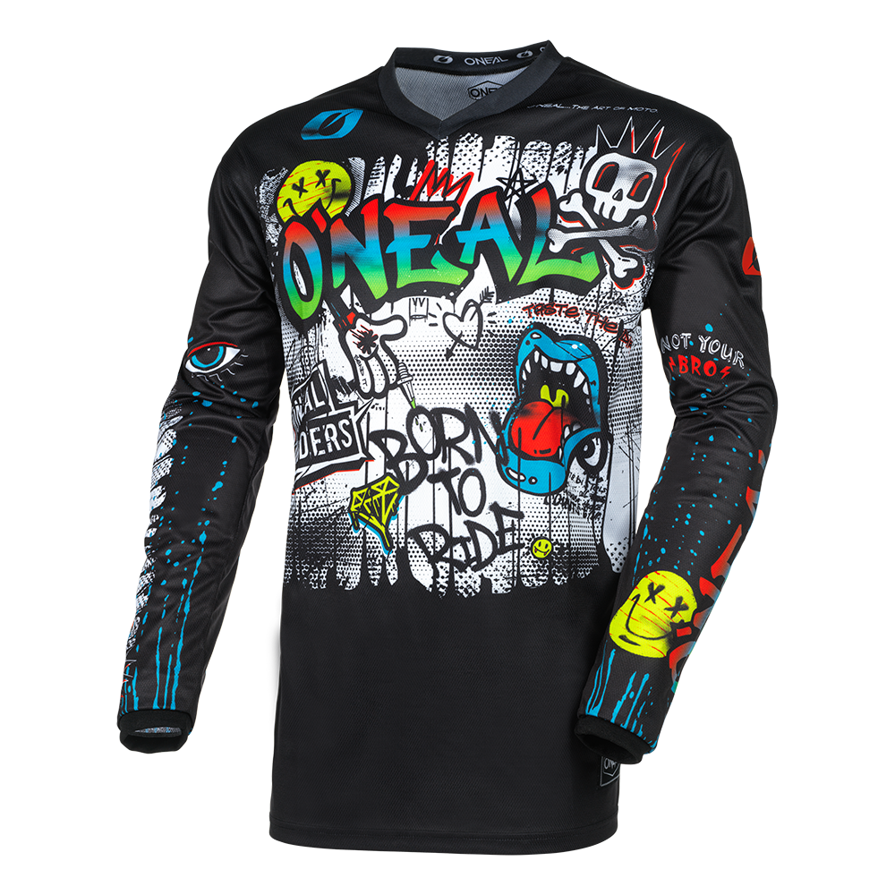 Polera Jersey O'NEAL Element Rancid Niños Negro/blanco