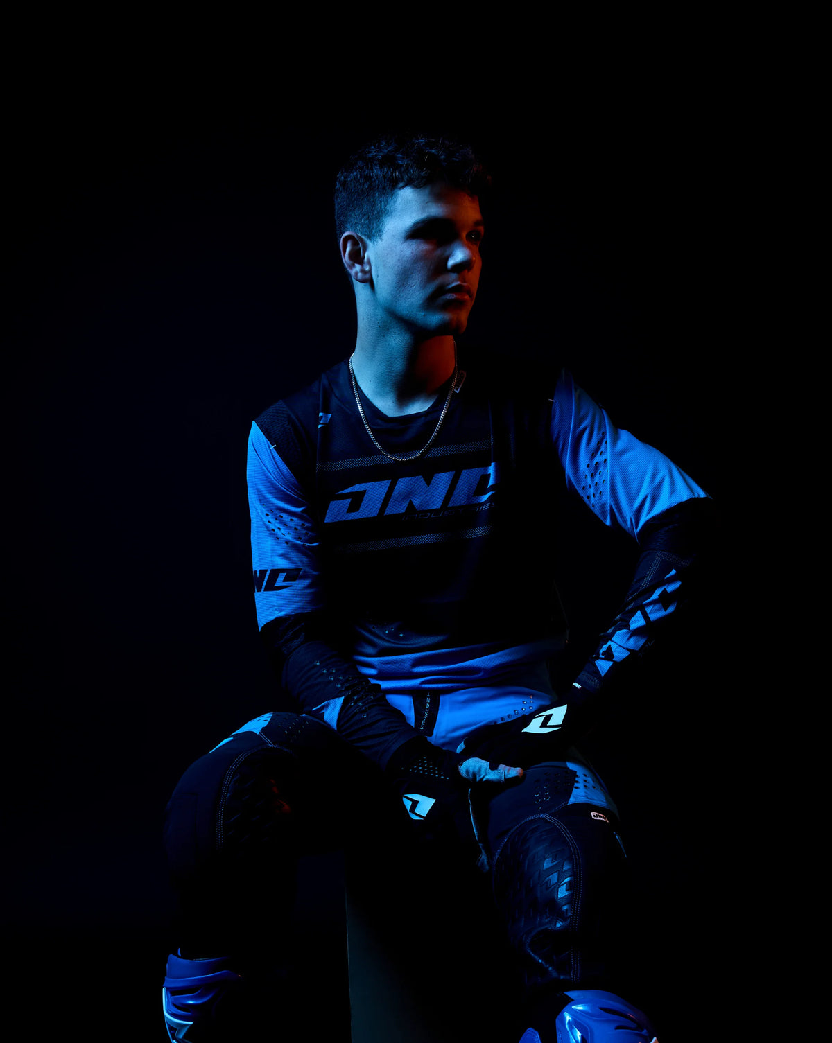 Traje Polera Pantalon Moto One Industries X197 Blox Blue