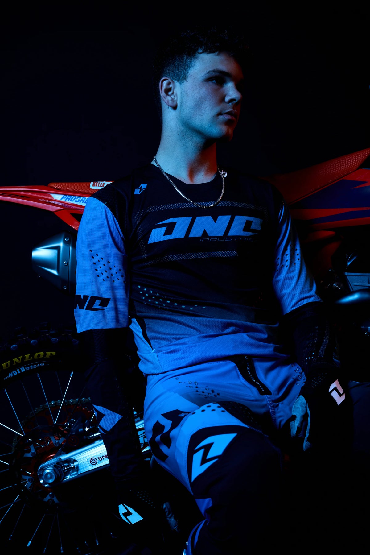 Traje Polera Pantalon Moto One Industries X197 Blox Blue