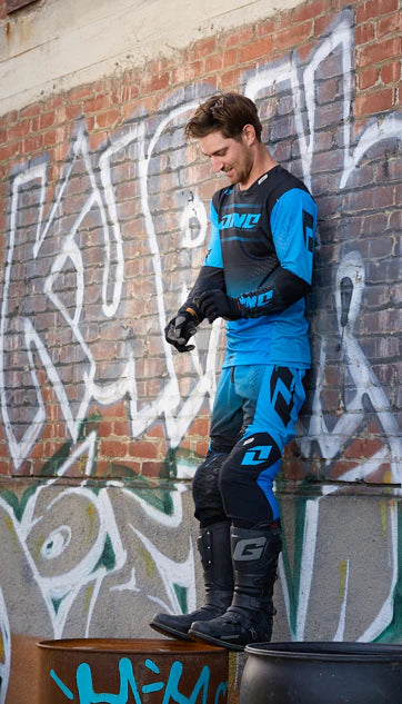 Traje Polera Pantalon Moto One Industries X197 Blox Blue