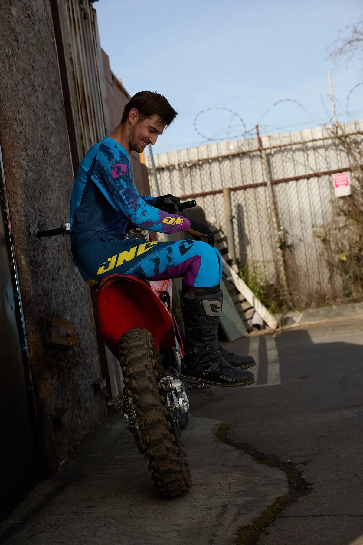 Traje Polera Pantalon Moto One Industries X297 Tiger Navy