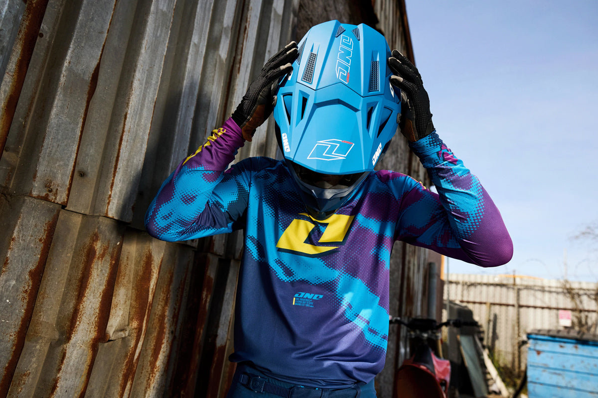 Traje Polera Pantalon Moto One Industries X297 Tiger Navy