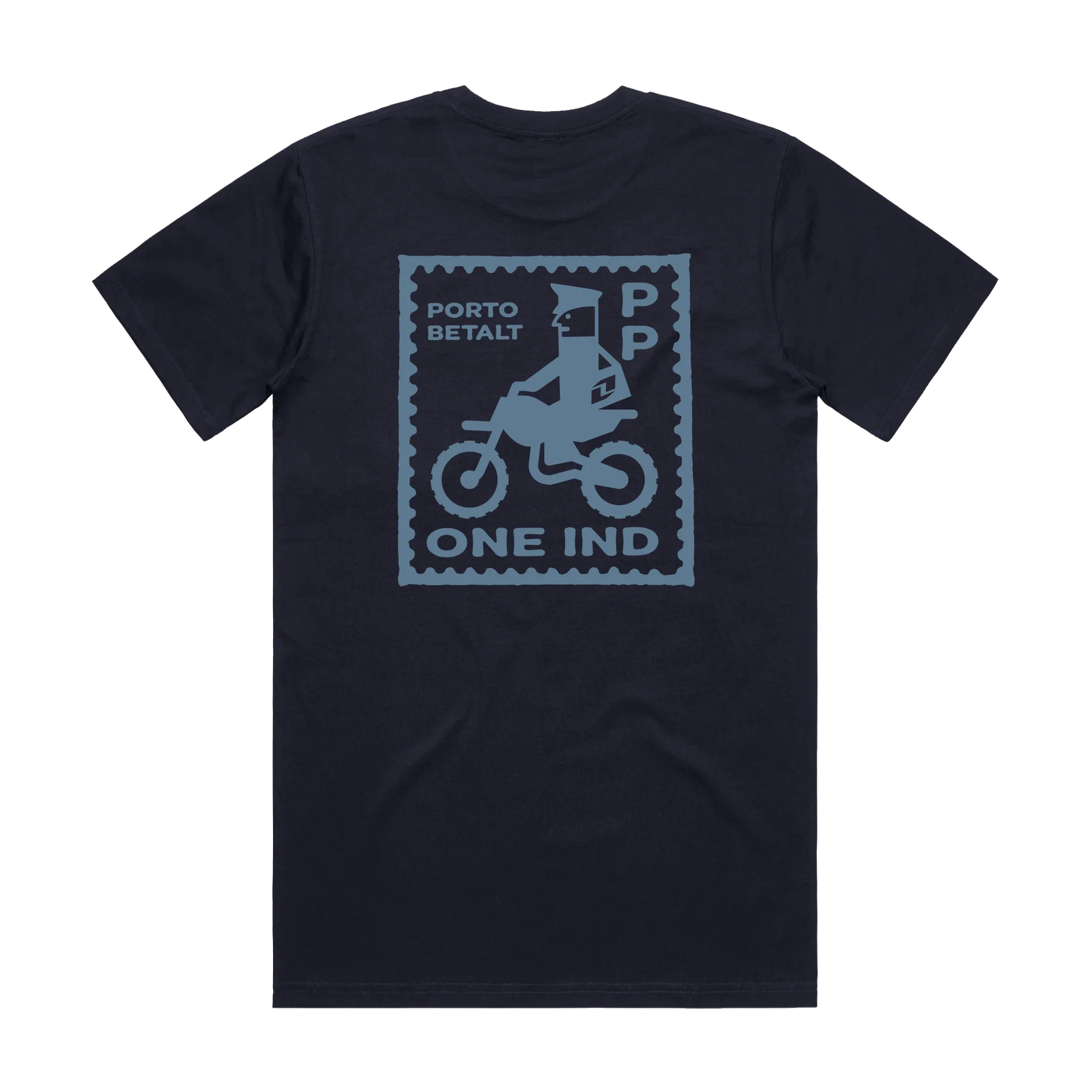 Polera One Industries Posty Petrol Lifestyle Azul