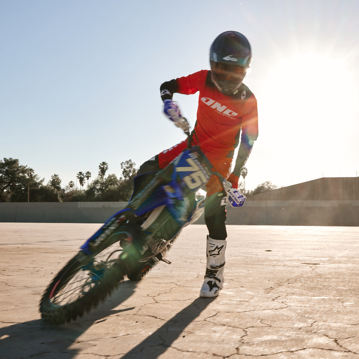 Traje Moto One Industries X197 Scorch Red Motocross Enduro