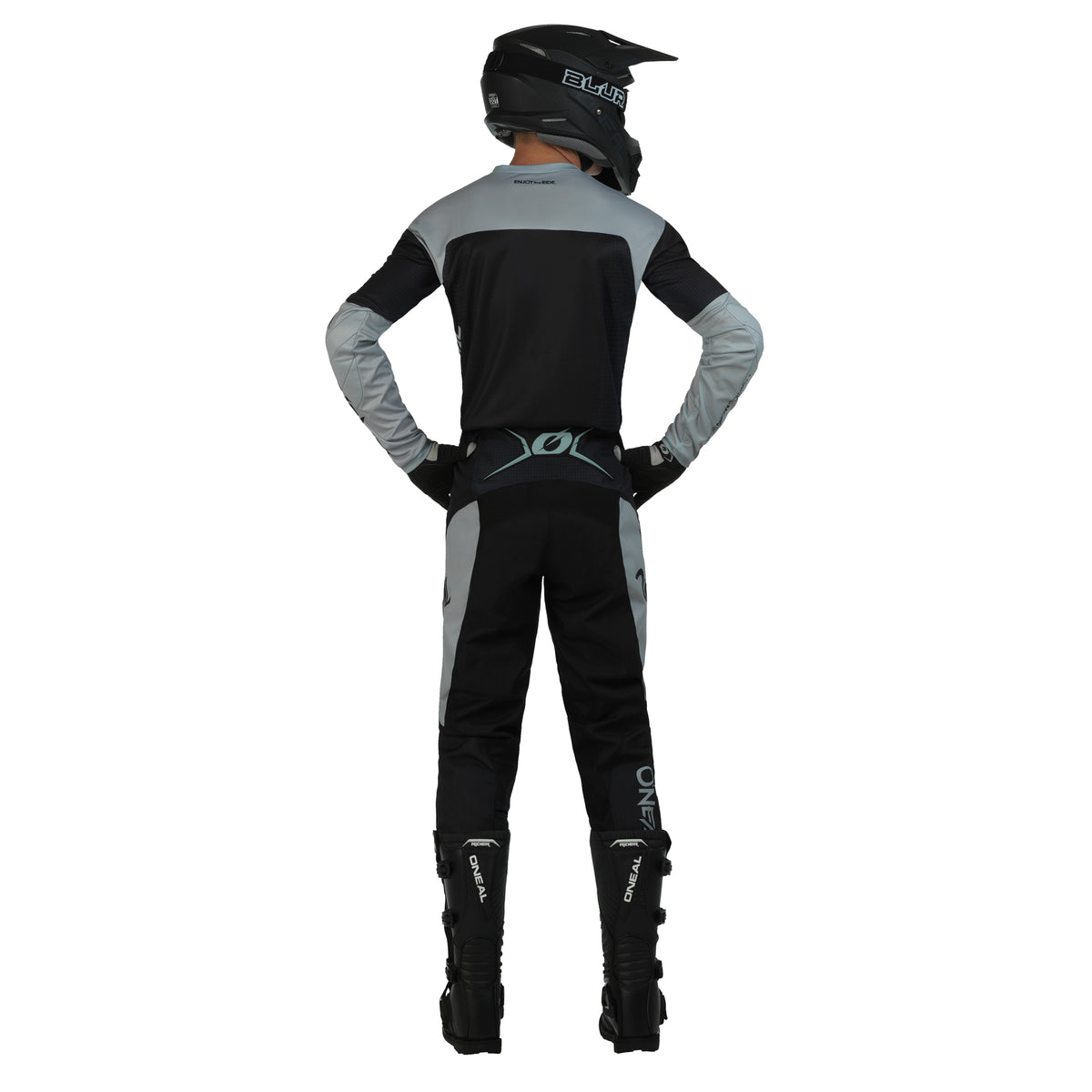 Polera Jersey O&#39;NEAL Element Racewear Negro/Gris