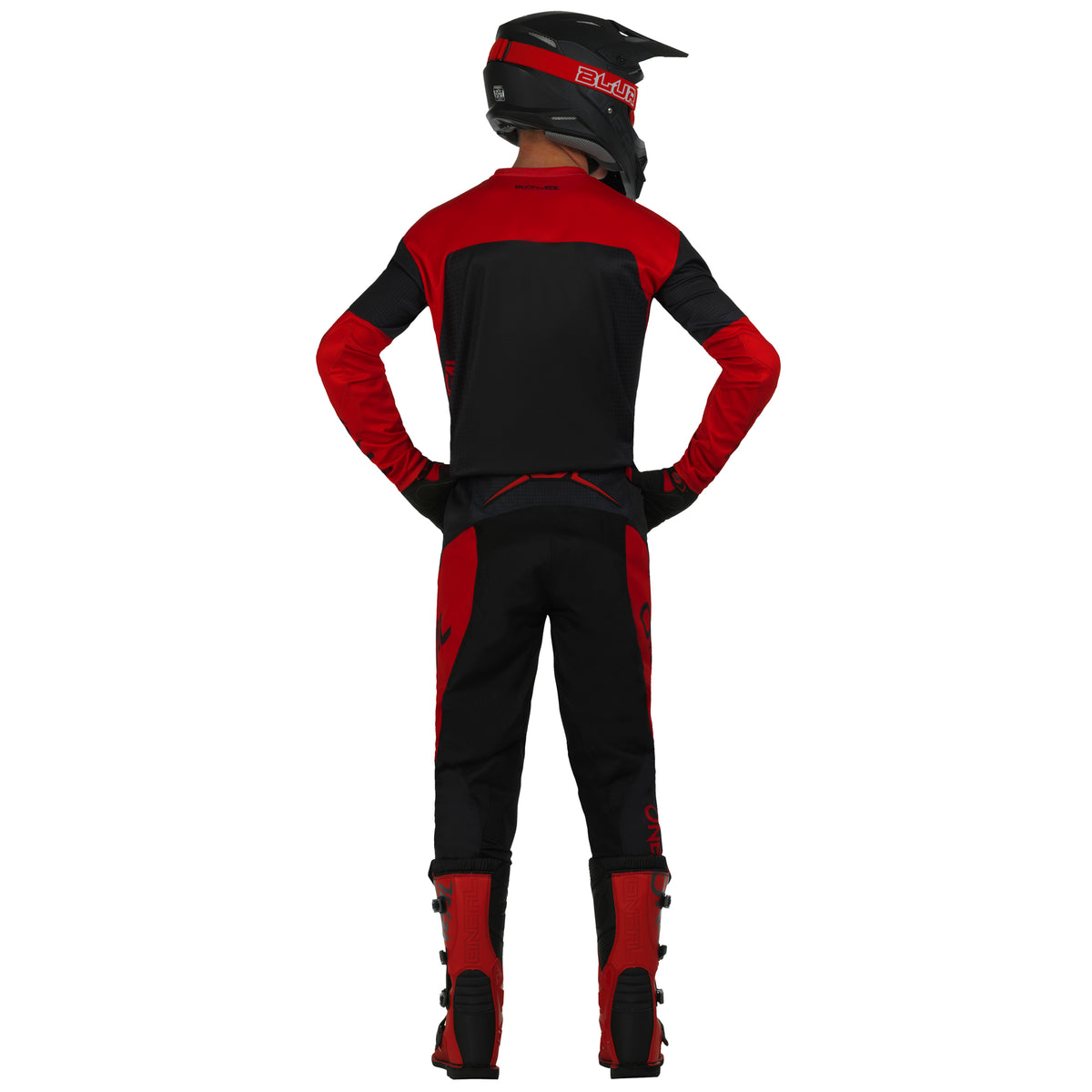 Pantalon Moto O&#39;NEAL Racewear Negro/Rojo