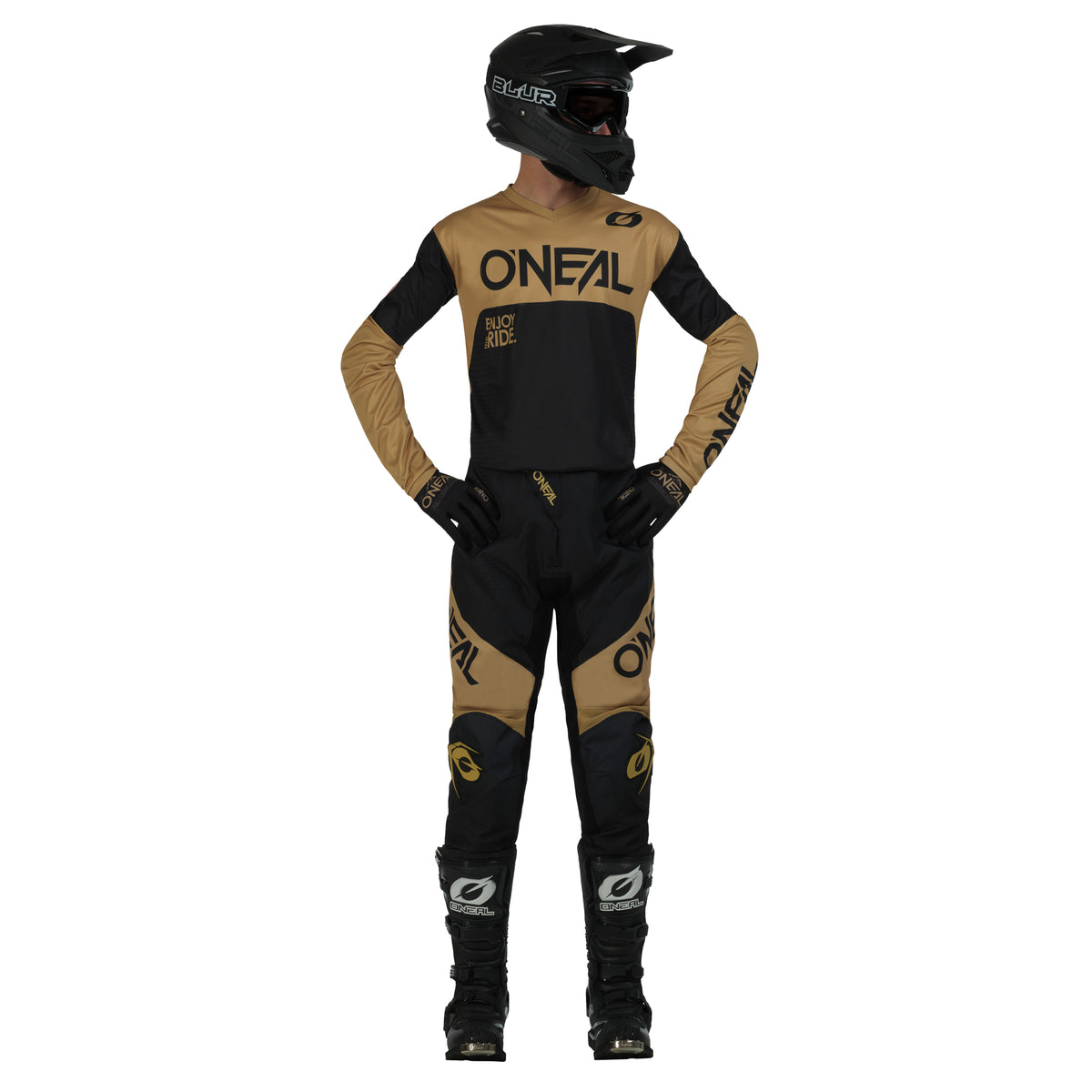 Pantalon Moto O&#39;NEAL Racewear Negro/Arena