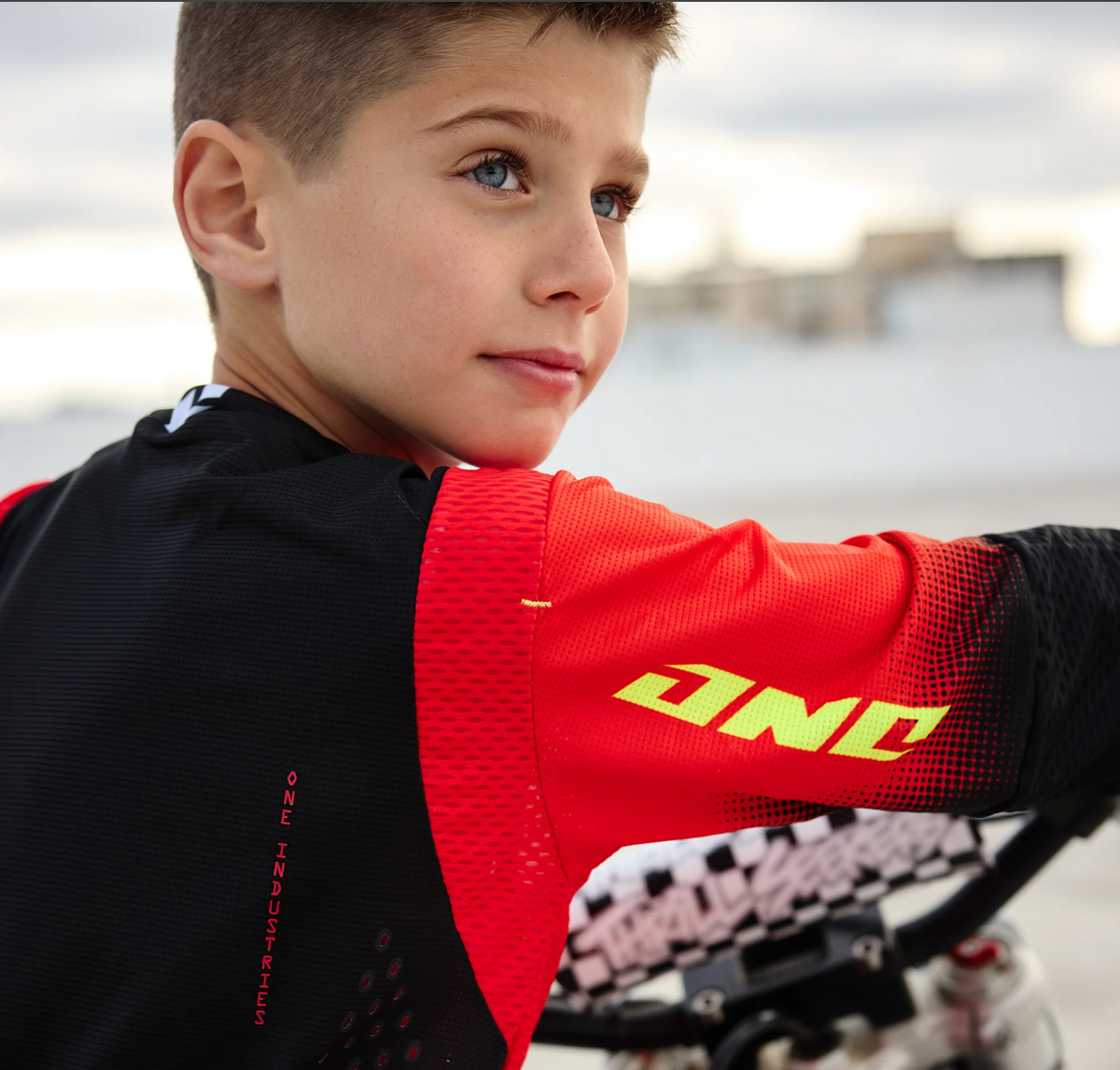 Traje Moto Niño One Industries X197 Scorch Red Motocross Enduro