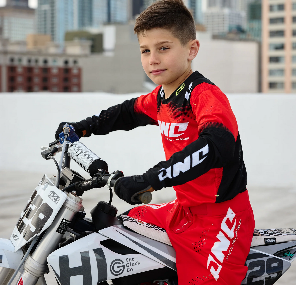 Traje Moto Niño One Industries X197 Scorch Red Motocross Enduro
