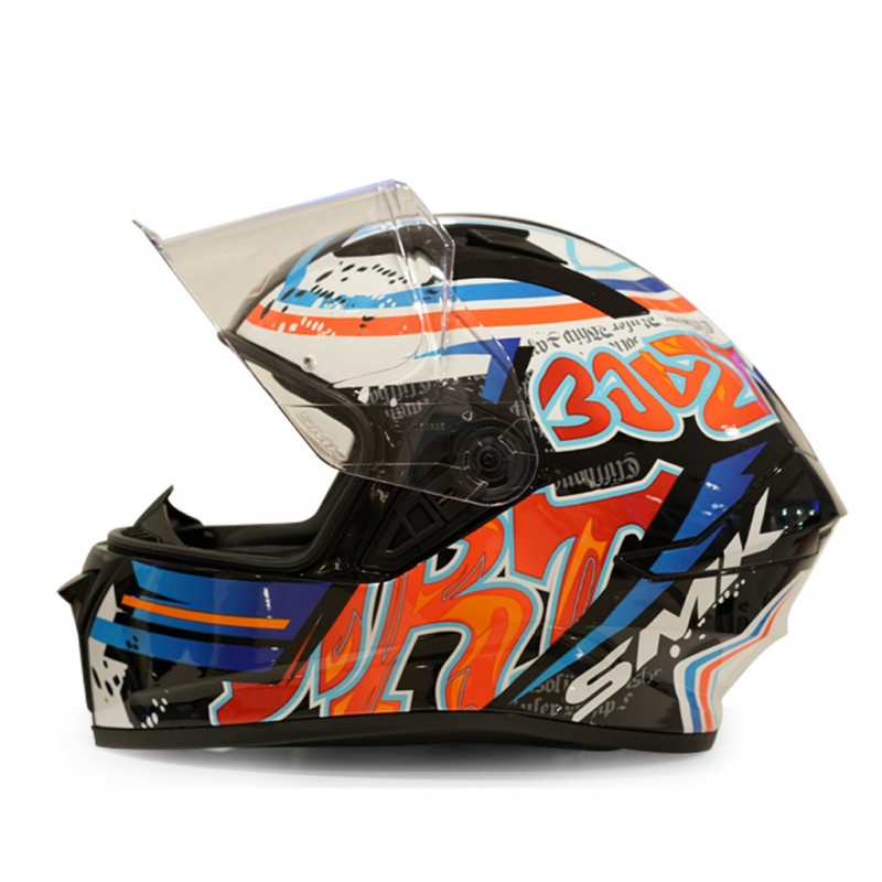 Casco Moto Smk Stellar Graffiti GL237 Integral Certificado