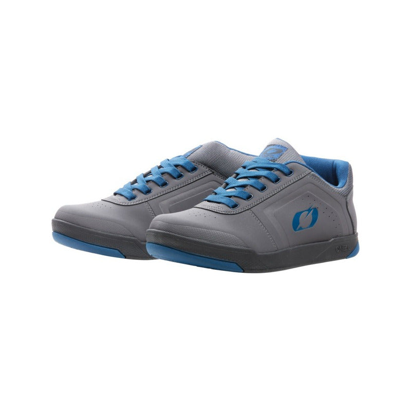 Zapatillas Bicicleta Oneal Pinned Pro Flat Gris/azul