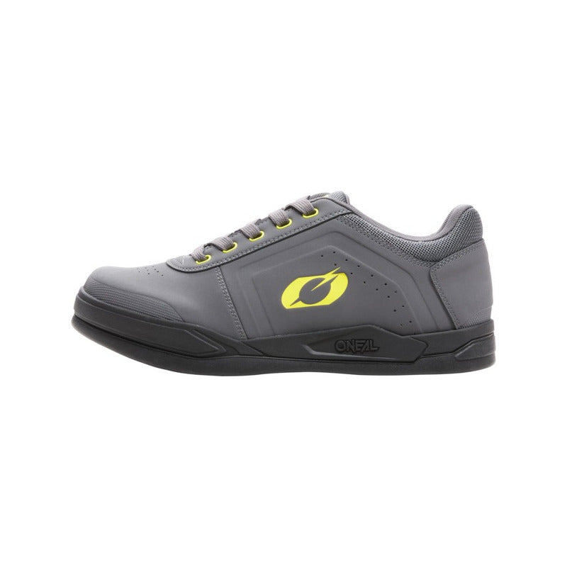Zapatilla Bicicleta Oneal Pinned Spd Calas Gris/amarillo