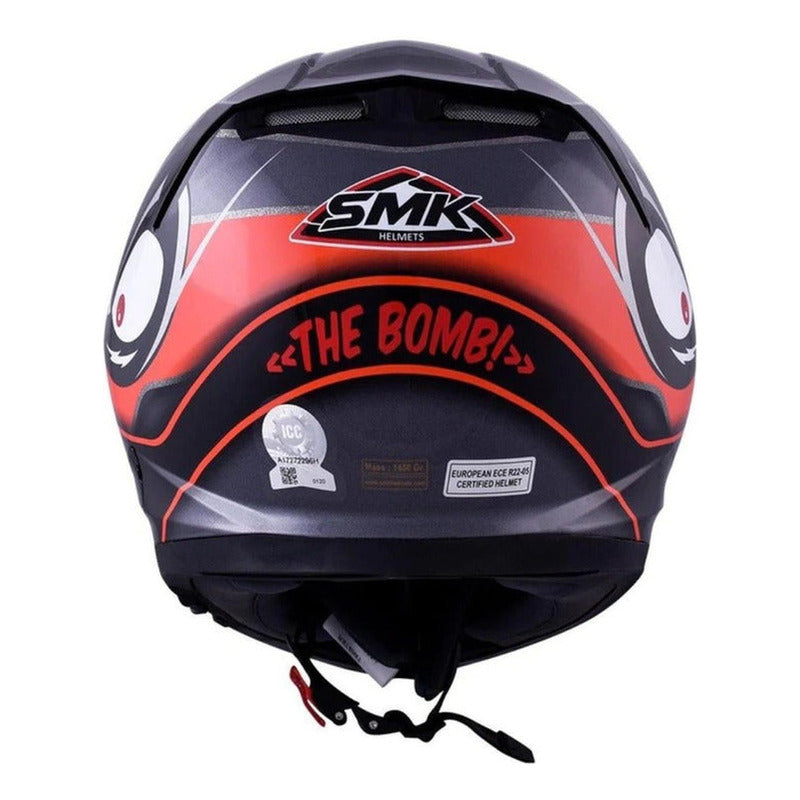 Casco Smk Twister Cartoon Gl271 Integral Certificado Moto