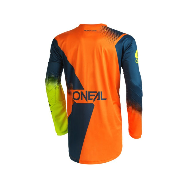 Polera Oneal Element Racewear Azul/naranjo
