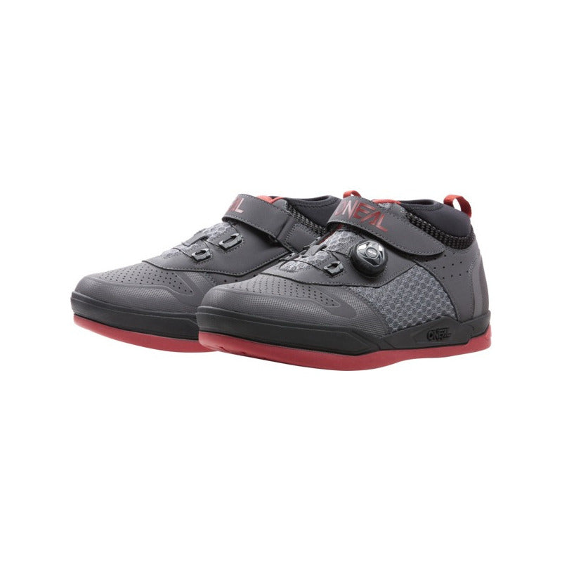 Zapatillas Bicicleta Oneal Session Spd Gris/rojo