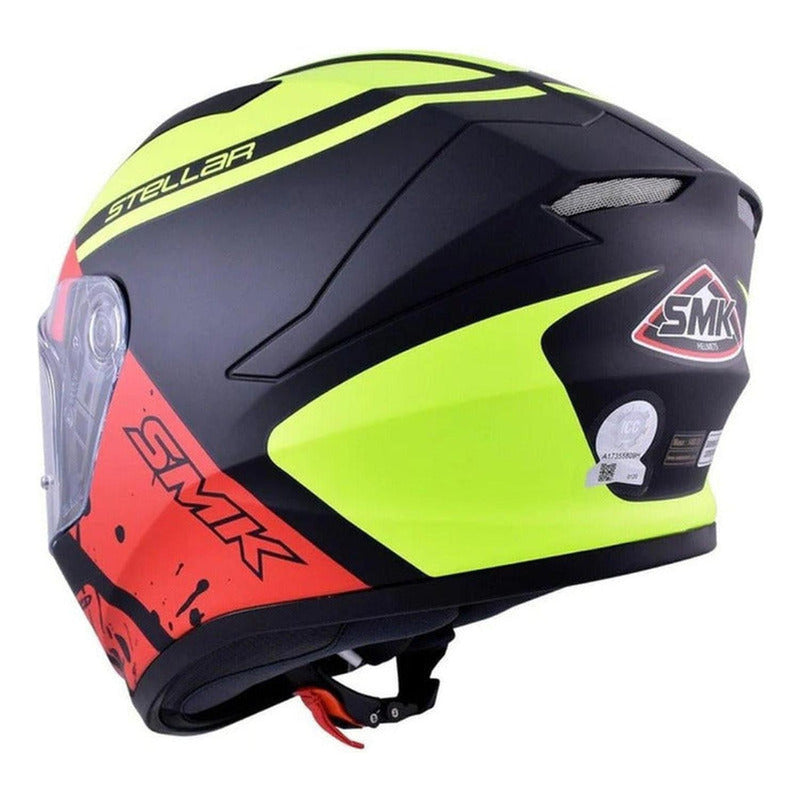 Casco Moto Smk Stellar Squad Ma234 Integral Certificado