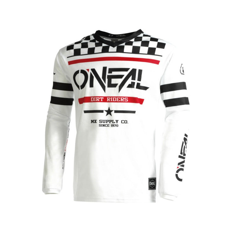 Polera Oneal Element Squadron Blanco/negro