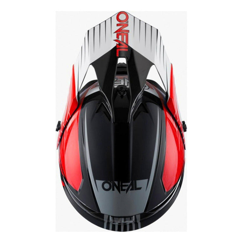 Casco Moto Oneal 1 Srs Stream Motocross Enduro Negro/rojo