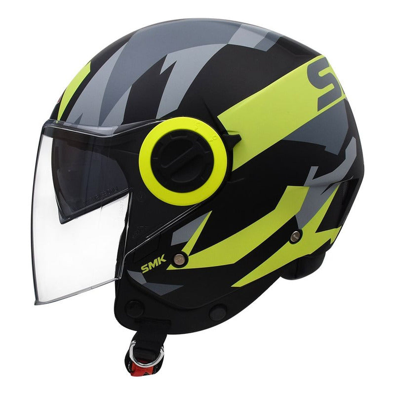 Casco Smk Swing Ace Ma264 Demijet Abierto Certicado Moto