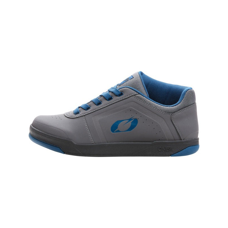 Zapatillas Bicicleta Oneal Pinned Pro Flat Gris/azul