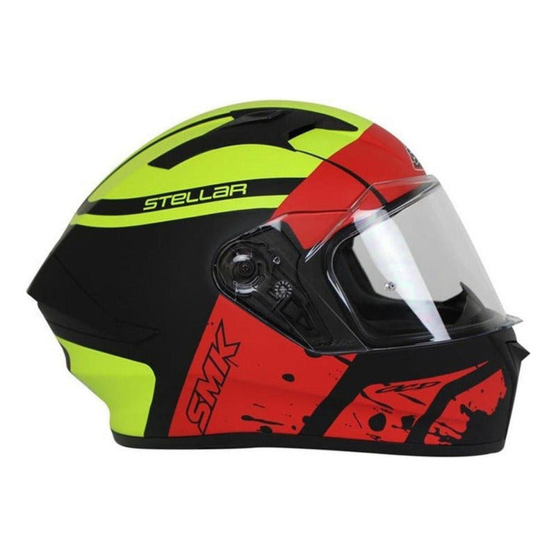 Casco Moto Smk Stellar Squad Ma234 Integral Certificado