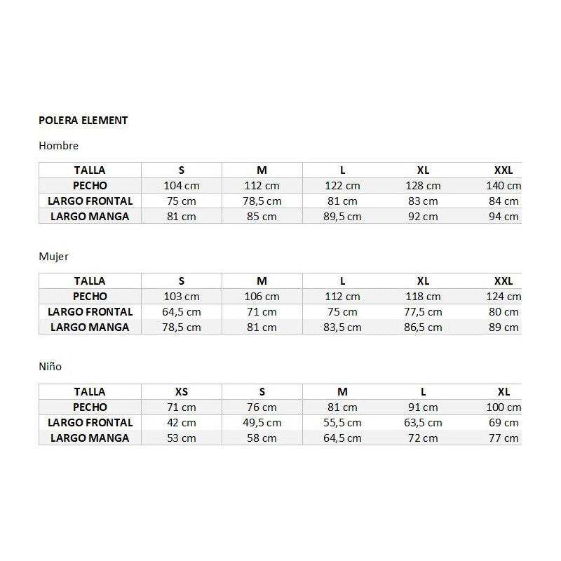 Polera Oneal Element Racewear Azul/naranjo