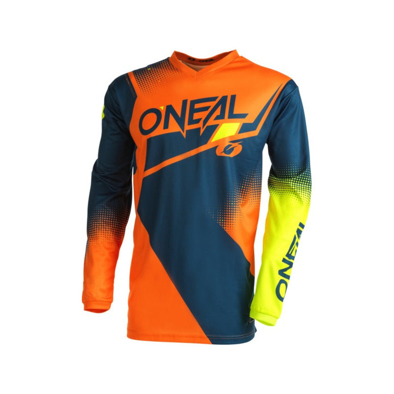 Polera Oneal Element Racewear Azul/naranjo